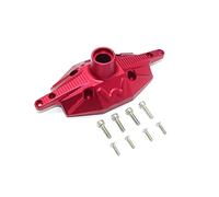 KingVal Reemplazo de aleación de aluminio eje trasero Caso caja de engranajes Cubierta RC Piezas compatibles con 1/6 LOSI Super Baja Rey 4WD Camión RTR 9320977 (rojo)