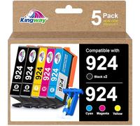 KINGWAY 924 Cartuchos de impresora Multipack 924e Compatible para HP 924 Cartuchos para HP Officejet Pro 8132e Officejet Pro 8120e 8122e 9120e 9730e 8124e 8130e