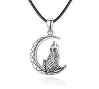 KINGWHYTE Collar de ceniza de plata de ley 925 para cenizas colgante de recuerdo joyas para hombres mujeres perro, Plata esterlina
