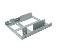 Kingwin 2,5 Pulgadas a 3,5 Pulgadas Duro Interno Unidad de Disco Kit de Montaje Plateado 2 x 2.5 HDD/SSD to 3.5 Metal (A)