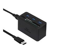 Kingwin Adaptador de concentrador USB C con Lector de Tarjetas de Escritura y hub USB 3.0 - Thunderbolt 3 soporta SD MS Micro M2 CF de Alta Velocidad para MacBook, portátil, Escritorio Tipo C