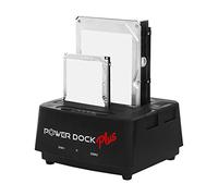 Kingwin Base de disco duro USB 3.0 a doble bahía SATA/SSD con función de clonación sin conexión. Compatible con SATA HDD/SSD de 2.5 pulgadas/3.5 pulgadas (SATA I/II/III). Hub USB 3.0 integrado, lector