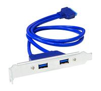 Kingwin Dos Puerto USB 3.0 y Cable con Integrado 20 Pines encabezado (kw-pci2usb3)