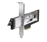 Kingwin M.2 Nvme SSD a PCIe 3.0/4.0 SSD extraíble rack móvil para ranura de expansión PCIe instalación sin herramientas y bloqueo de llave triangular