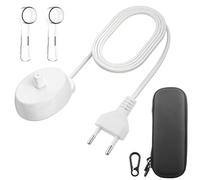 KingYH Cargador Cepillo de Eléctrico con Base Soporte Porta Cepillo de Dientes Eléctrico 2 Cubre Cepillo eléctrico (Oral-B+Caja de Almacenamiento)