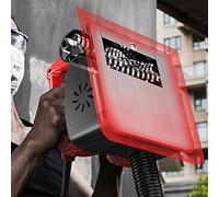 KinHall Lijadora de pared y hormigón, fresadora de rodillo, fresadora de saneamiento, 3000 rpm, potencia de 1200 W, ancho de fresado de 160 mm, fresadora para granito de concreto, yeso, pintura