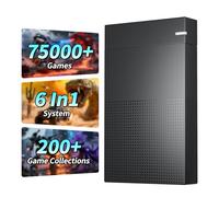 Kinhank 4TB Retro Game Hard Drive with 75000+ Games,6 In1System Retro Game Consoles， Compatible with 200+Emulators, Portable Game Hard Drive Disk Compatible with Win 7/8/10/11