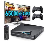 Kinhank Consola de juegos retro con más de 65000 juegos, consola de videojuegos Super Console X2 Pro Android 9.0/Emuelec 4.6, chip S905X2, salida 4K UHD, 2.4G+5G, BT 5.0
