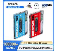 KINHANK Super Consola X Gaming HDD Batocera 35 100000 Juegos retro para PS3/PS2/WII/WIIU/SS/DC/MAME Consola de juegos retro para PC 500G