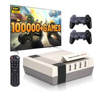 Kinhank Super Console Cube X3 - Consola de juegos retro con más de 100.000 juegos, EmuELEC 4.5/Android 9.0/CoreELEC 3 sistemas en 1,2.4G+5G, BT 4.0, compatible con PSP/PS1/Arcade