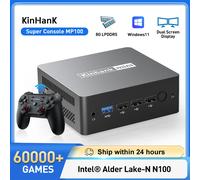 KINHANK Super Console MP100 8GB DDR5 Windows11 Consola de videojuegos Más de 60000 juegos Más de 70 emuladores, para SS/WII/GC/MAME/PS3/PS2/Arcade MP100-500G-T3