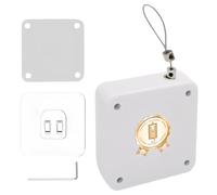 KINHARD Cierrapuertas Automático sin Taladrar, 1000G Cierra Puertas Automática con Cable de Acero de 1 Metro, para Puertas Interiores y Exteriores, Puertas de Balcón con Cierrapuertas Ajustable