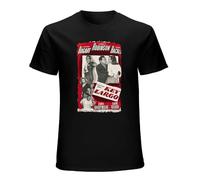 Kinhevao Key Largo Humphrey Bogart Edward G Robinson Gangster Film Camiseta Graphic Printed Tee Shirt Mens Black Shirt, Negro , L