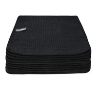 KinHwa - Paño de Cocina (Microfibra, súper Absorbente, paño Limpiador, Limpiador, lavavajillas, 30 cm x 30 cm, 10 Unidades), Color Negro