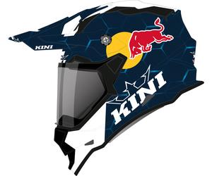 Kini ADV Red Bull 1.0, casco de aventura M male Mate Azul Oscuro/Blanco/Azul