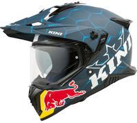 Kini Red Bull ADV X 2.0 Casco de Enduro, blanco-turquesa-azul, tamaño M para Hombres