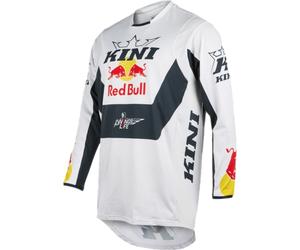 Kini Red Bull 2.0 Maillot de motocross, blanco/negro/rojo, Talla XL