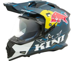 Kini Red Bull ADV 1.0 Casco de Enduro, blanco-turquesa-azul, tamaño S para Hombres