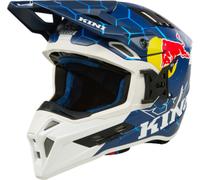 Kini Red Bull EXC 1.0 Casco de motocross, blanco-turquesa-azul, tamaño M para Hombres