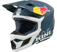 Kini Red Bull MX3 1.0 Casco de motocross, blanco-turquesa-azul, tamaño XL para Hombres