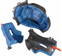 Kini Red Bull MX3 Delineador juvenil y almohadillas para las mejillas, azul, tamaño L