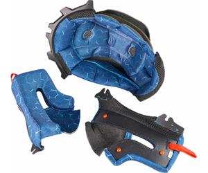 Kini Red Bull MX3 Delineador juvenil y almohadillas para las mejillas, azul, tamaño XL