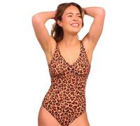 Kiniki Bañador Mujer con Transparencia al Bronceado Tan Through con Soporte de Top - Cheetah