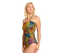 Kiniki Bañador Mujer Tipo Tubo con Transparencia al Bronceado Tan Through - Amalfi Green
