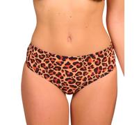 Kiniki Tanga de Bikini Mujer con Transparencia al Bronceado Tan Through y Braga de Bikini con Cintura Alta - Cheetah