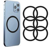 Kinizuxi 6Pack Anillo Magnético 360 Compatible con mag Safe, Adhesivo con mag Safe, Kit de conversión Magnética Universal para iPhone Serie 15/14/13/12, Galaxy Serie S23/S22/S21/S20-Negro
