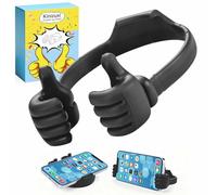 Kinizuxi Calcetines de Navidad Regalos Pulgares hacia Arriba Soporte Móvil Mesa, Flexibles Soporte Teléfono Phone Stand, Soporte Universal para iPhone,Samsung,Smartphone,iPad Mini Y más(Negro)