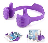 Kinizuxi Pulgares hacia Arriba Soporte Móvil Mesa, Flexibles Soporte Teléfono Phone Stand, Universal Soporte para Movil iPhone14/13/12/11,Samsung,Xiaomi,Huawei,Smartphone,iPad Mini Y más (Morado)