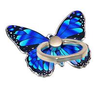 Kinizuxi Soporte de Anillo de teléfono Celular de Mariposa,Cute Anilla Movil SoporteRotación de 360 ° Anillo Soporte Movil Compatible con iPhone Samsung y Todos los teléfonos Inteligentes(Azul)