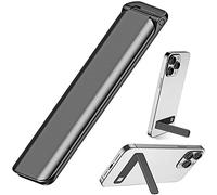 Kinizuxi Soporte Móvil Mesa, Aluminio Soporte Móvil Vertical y Horizontal, Ángulo Ajustable, Compatible con iPhone 14/13/12/11, Samsung Galaxy, Huawei, Todos los teléfonos Inteligentes-Negro