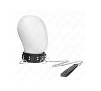 KINK - COLLAR CON CORREA 80 CM ESCLAVITUD 3 ANILLOS 53 X 5 CM