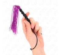 KINK - MINI LÁTIGO DE SILICONA CON AGARRE 6 BOLAS MORADO 26 CM
