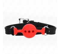 KINK Mordaza Ajustable Rojo - Diseño Confortable Para Exploración Sensual