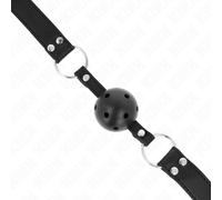 KINK Mordaza De Bola 4 Cm Negra - Diseño Ajustable Con Material Transpirable Para Comodidad Ideal