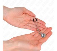 KINK Pinzas Para Pezones Con Cascabel Plateado - Diseño Elegante Para Estimulación Sensitiva