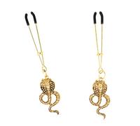 KINK Pinzas Para Pezones Con Colgante De Cobra 6 Cm - Accesorio Elegante Para Explorar Nuevas Sensaciones
