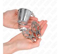 KINK - PINZAS PARA PEZONES CON CUBO PLATEADO