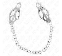 KINK Pinzas Para Pezones Estilo Japonés - Diseño Elegante Con Cadena Plateada Para Estimulación Sensorial