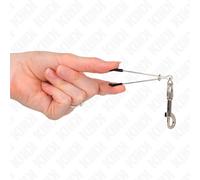 KINK Pinzas Para Pezones Fina Con Gancho Plateado 7 Cm - Diseño Elegante Para Estimulación Sensorial