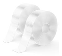 kinkaivy 10 m de cinta de doble cara para alfombra, pared de fotos, 1 mm (grosor) x 25 mm (ancho) x 5 m (largo) x 2 rollos