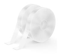 kinkaivy 10 metros de cinta adhesiva de doble cara actualizada, cinta adhesiva de doble cara para alfombra, pared de fotos, 1 mm (grosor) x 13 mm (ancho) x 5 m (largo) x 2 rollos