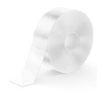 kinkaivy Cinta adhesiva de doble cara para alfombra, pared de fotos, 1 mm de grosor x 25 mm de ancho x 5 m de largo