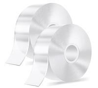 kinkaivy Cinta Doble Cara Extrafuerte, 10 Metros Cinta Adhesiva Doble Cara Transparente, Sin Dejar Rastro, Extraíble para Colgar Cuadros, Carteles, Alfombras, Fotos