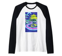Kinkaku-Ji Japanese Temple in Kyoto Frutiger Metro Aero Camiseta Manga Raglan