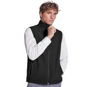 KINKIES Chaleco softshell compuesto de 2 capas con cremallera invertida a tono, protector de barbilla y tirador. Forro interior en tejido polar (FR/ES, Letras, S, Regular, Regular, Negro)