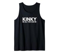 Kinky Be All You Can Be Funny Adulto Humor Kink BDSM NSFW Mordaza Camiseta sin Mangas